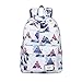 Produktbild Schultasche Druck Polyester Wasserdichte Wandern Reiserucksack Coole Sport Rucksack Hohe Kapazität Laptoptasche für Studenten Frauen Männer(B1 40 * 30 * 13cm)