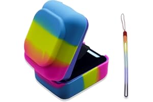 ZEENOEN Bitzee Cyfrowe etui dla szczeniaka, wirtualne elektroniczne zwierzę Bitzee, kolorowe, ręczne linki, w zestawie (niebiesko-żółto-różowy)