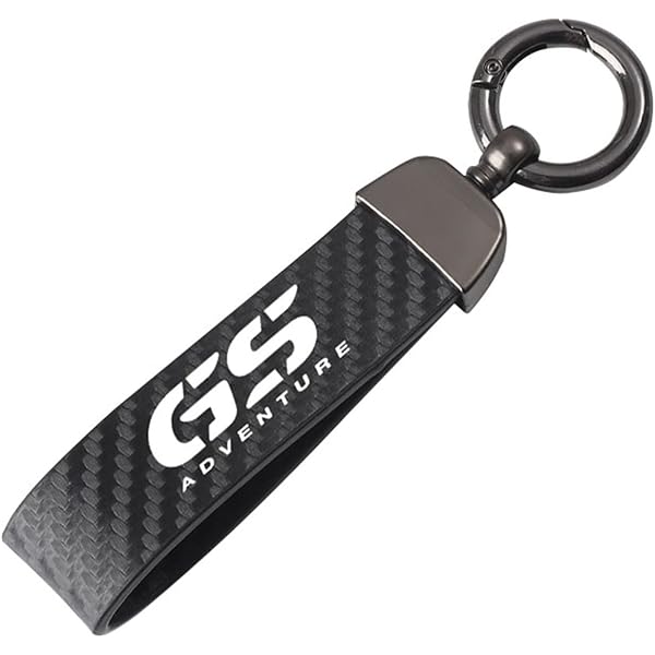 Porte-clés Brodé R1300GS – Logo BMW GS, Slogan « Make Life A Ride » – Noir, Pour Motards BMW R1300GS Adventure