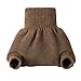 Disana merino wool baby cloth nappy diaper cover soaker (3-6 mo, Brown)