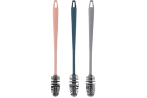 MUJILUXE Flaschenbürste,Silikon Flaschenbürste,Geeignet Zum Waschen Von Flaschen, Karaffen Und Thermoskannen, Silikon,3 Stück.