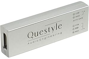 Questyle M12 Portable Headphone Amplifier USB DAC, Hi-Res DAC, Low Noise,for Smartphones, PC, Laptops - 3.5mm Jack - Headphone Amps, USB DAC