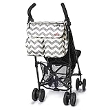 Skip Hop 220305 Dash Signature Chevron – Wickeltasche, grau / weiß - 3