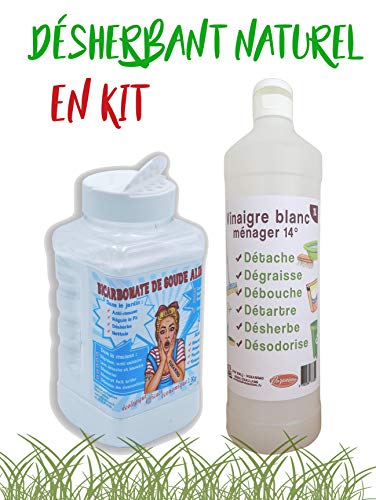 Vozanimo KIT Désherbant 100% Naturel - Écologique et sans Danger - pour Environ 10 litres
