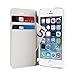 Produktbild PURO CUSTODIA BIANCO CON FLIP ORIZZONTALE ECOPELLE + 3 vani per carta di credito per APPLE IPHONE 5/5S IPC5BOOKCWHI
