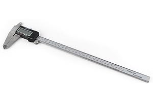 YOSOO 300 mm LCD Pie de Rey Pantalla Digital de Acero Inoxidable,Electrónico Vernier Micrómetro Calibrador Herramienta de Regla de Precisión de Metal