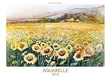 Image de Aquarelle 2018 - Bildkalender quer (49 x 34) - Kunstkalender