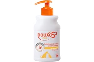 DOUXO S3 PYO Shampoo |für Hunde & Katzen |Tiershampoo Pflege gegen Bakterien & Hefepilze | Reinigend & Feuchtigkeitsspendend | Hypoallergener Duft | 200 ml