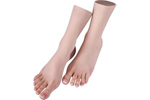Cyomi Silicone Mannequin Foot Silicone Hand Model Realistic Soft Manikin Foot Model Female Size for Painting Teaching Arts Drawing Sketching Jewelry Display -Left Foot