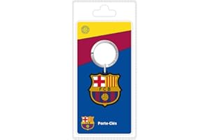 FC BARCELONE La Plume Dorée Logo Porte-Clef Sous Blister PVC Multicolore 8,5 x 18 x 2,5 cm