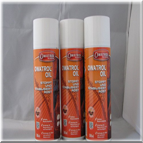 3 x Owatrol Öl Rostschutz/Rostversiegelung 300 ml Sprühdose
