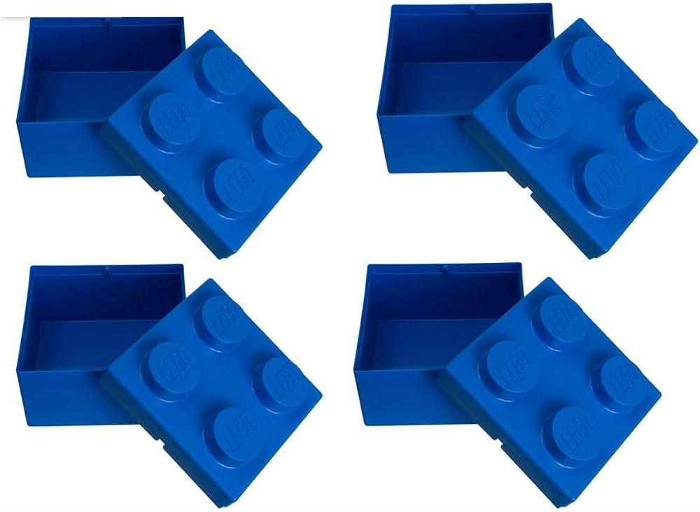 Lego Lego Iconic 853235 Saklama Kutusu Mavi (12,5 X 12,5 X 9) (4 Adet) 5701111125783