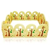 BABY VIVO Laufgitter Laufstall Baby Absperrgitter Krabbelgitter Schutzgitter für Kinder aus Kunststoff mit Tür und Spielzeug 14 Elemente - 2
