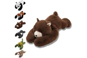 GENERIC Weighted Plush Animals, Hugging Pillow for Anxiety Relief & Sleep Support, Cute Soft Plush Toy Pillow, weighted animals for adults (Brown Bear,65CM)