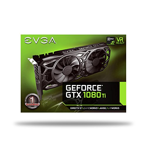 EVGA GeForce GTX 1080 Ti SC Black Edition GAMING, 11GB GDDR5X, iCX