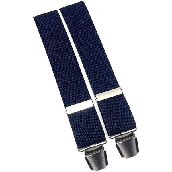 Men's Braces (Suspenders) With LA DUCALE Clip – Grigio Perla (Pearl Grey), 120cm Length