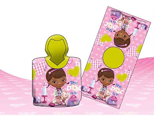 Dottoressa Peluche Doc McStuffins - Poncho de Playa, Surtido 1, 60 x 120 cm