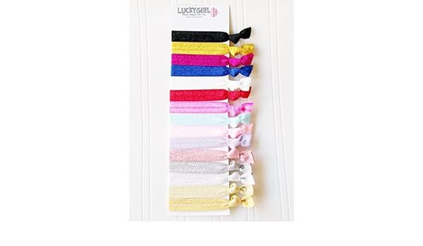 Lucky Girl Hair Ties 20 Ponytail Holders Amazon In Beauty