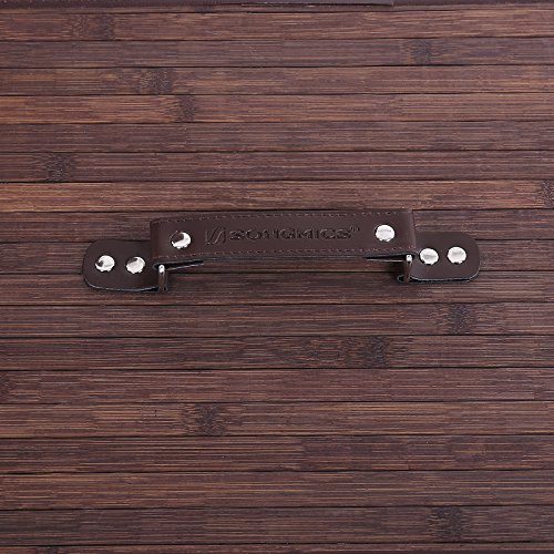 Songmics faltbar Bambus Wäschekorb 100 L (62,5 x 52 x 32 cm) Wäschebox mit Wäschesack zum Herausnehmen braun LCB63Z - 6