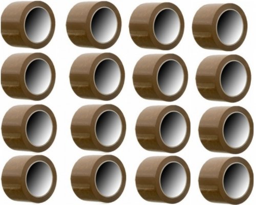 Tk] 72 Rollen PREMIUM 66m x 50mm LEISE ABROLLEND PAKETBAND BRAUN