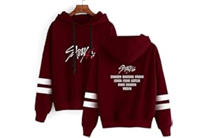 ENJOYYOURLIFE Stray Kids Sudadera KPOP Sudadera con Capucha Hip Hop Pullover