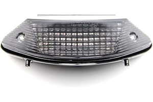 avdb-moto LED Taillight with Integrated turn signals Compatible with HORNET 600 / CB600 F 2003-2006 & Hornet 900 / CB919 2002-2006 (Smoke)