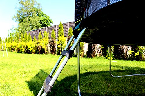 Best For Sports Trampolin mit TÜV Intertek und GS Zertifikat 4 Größen zur Auswahl cm mit Sicherheitsnetz, Leiter, REGENABDECKUNG mit ANKER KIT , BIS 180 KG! - 4