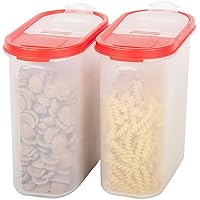 Cutting EDGE Flip-Top Kitchen Storage Container & Dispenser Set for Rice, Dal, Atta, Flour, Cereals, Snacks, Stackable…