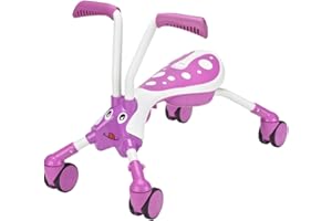 Scramblebug Bubblegum Rose|Premier Velo Bébé Draisienne pour les enfants 1-3 ans| Intérieur et Extérieur|Porteur à 4 roues sans pédales pliable en 3 clics | Garçons et Filles