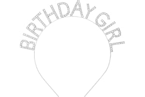 BESMRPG Birthday Crown Headpiece Lovely Girl Kids/Adult Tiara Happy Birthday Headband Girls Hair Crowns Decorations My Women's Queen Princess Rhinestone Accessories Gifts for 5th/7th/20th/40th/80th Years Old