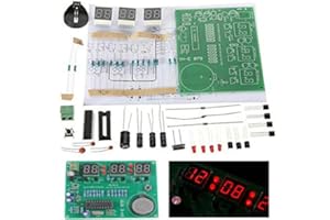 INTCHE AT89C2051 6 Digital LED Display Elektronische Uhr DIY Kit EmpfäNger für Flux