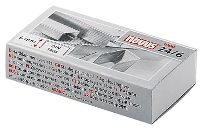 Schneider Novus Agrafes 24/6 Boîtes de 1000 Pack de 100 boîtes (Import Allemagne)