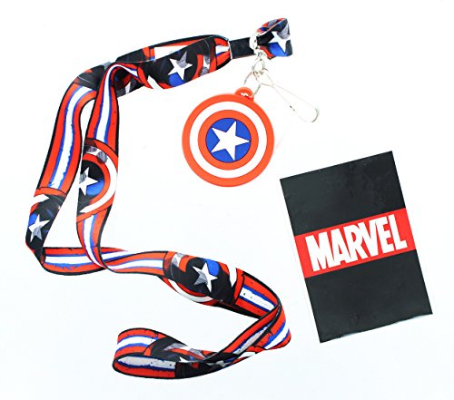 Preisvergleich Produktbild Marvel Captain America Logo Lanyard w / Logo Charm