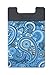 Price comparison product image CardNinja Ultra-slim Self Adhesive Credit Card Wallet for Smartphones, Blue Raspberry with Paisley