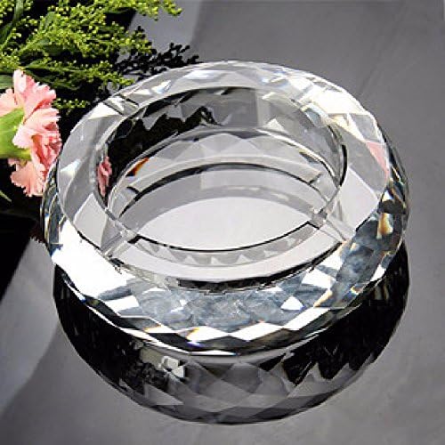 WAWZJ Glass face, crystal ashtray, big size creative ashtray,180MM
