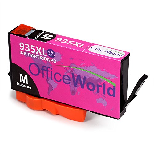 OfficeWorld Kompatible Patronen Ersatz für 934XL 935XL Druckerpatrone Hohe Kapazität mit Neuer Chips Kompatibel für Officejet Pro 6830 6820 6230 6812 6815 6835 Drucker (1 Schwarz, 1 Cyan, 1 Magenta, 1 Gelb) - 5