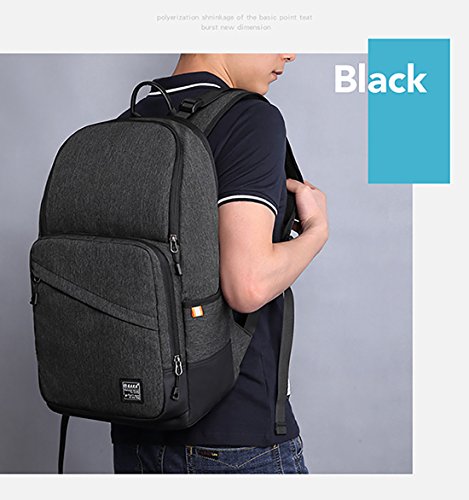 FANDARE Rucksack 15.6 Zoll Laptoprucksäcke Notebook Fahrradrucksäcke Trekkingrucksäcke Wanderrucksäcke Schulrucksack Arbeit Daypack Reisen Studenten Herren Damen Wasserdicht Polyester - 2