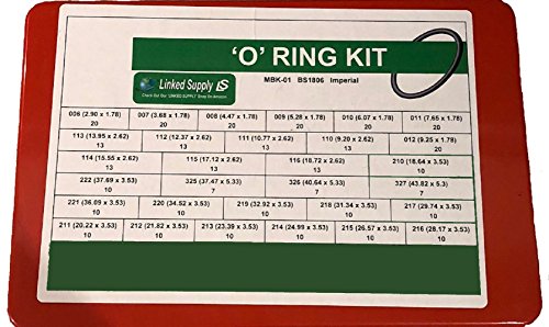 hochwertigen Nitril Gummi O Ring Kit in Imperial Größen. Hergestellt aus hochwertigem Gummi ideal für Wartung Automobile,, Ingenieure und zahlreiche Aufgaben. - 5