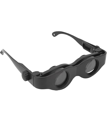 Occhiali Binocolo Mani Libere 10x Con Visione Notturna | Alta Definizione Per Birdwatching, Pesca E Viaggi | Lenti Con Film Blu - 3