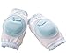Set of 2 Cotton Mesh Baby Leg Warmers Knee Pads/Protect-Apple, Blue