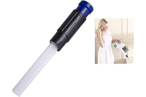 Nifogo Dust Brush Cleaner,Dust Brush Vacuum Cleaner Dirt Remover Universal Vacuum Attachment Cleaning Tool for Flexible Tube Cleaning Tool for Car,Corners, Pets, Drawers,Air Vents,Home (Blue)