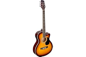 Stagg SA20ACE SNB Guitare électro-acoustique Rouge Soleil