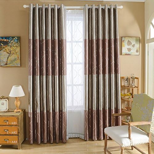 Curtains thickened soundproof shade cloth bedroom living room balcony curtains finished perforated curtain (double panels) (size: 250CM * 270CM) Window decoration ( Size : 150*270cm )