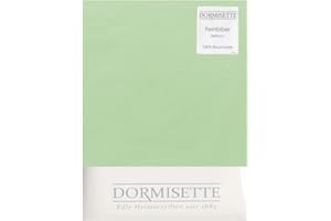 Dormisette Biber Bettlaken zum Auflegen 150x250 cm Farbe: Lind Grün