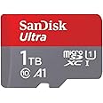 SanDisk Ultra 1 TB microSDXC Memory Card + SD Adapter with A1 App Performance Up to 120 MB/s, Class 10, U1, Red/Grey