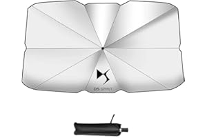 ESUKAR Pare Soleil Voiture Pare Brise Avant pour DS DS9 DS7 DS3 DS4 DS5 DS6, Parapluie Pare-Soleil de Pare-Brise Anti-UV Pliable Pare Soleil Brise Protection Interieur Voiture,DS4