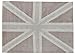 Lorena Canals Washable Rug (Flag England/Linen/Grey)