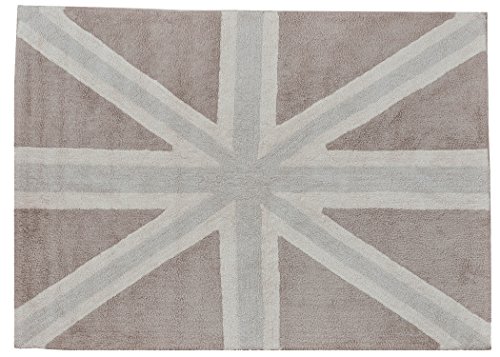 Lorena Canals Washable Rug (Flag England/Linen/Grey)