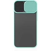 Elfia Apple iPhone 12 Mini ile Uyumlu Silikon Mat Renkli Kamera Lens Korumalı Kılıf, Turkuaz