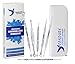 CANDURE® 6 Pieces Professional Blackheads Whiteheads Remover Extractor Facial Tool Kit - Blemish remover - Skin Care Tools Gift Set - Comedone Extractor - Facial Treatment Pack - Treatment of Acne and Pimple on Face and Body - Flat and Round Wired Ends - Stainless